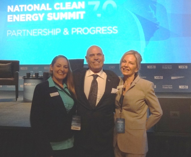 Ken Baxter, Linda Baxter, and Jennifer Acevedo of Team Green Global at NCES 7.0